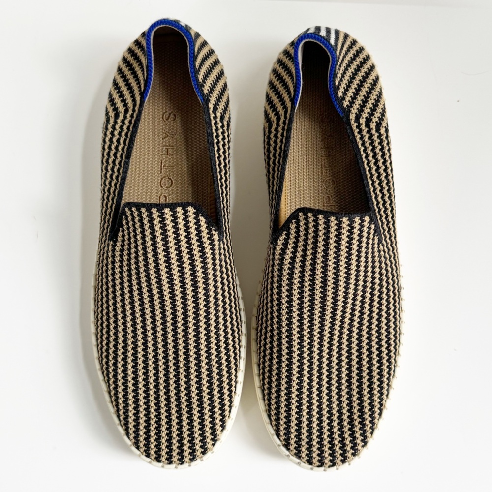 Rothy's The Original Slip On Sneaker in Toffee Stripe Hemp | 10 - Picture 3 of 12